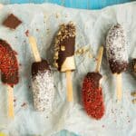 Frozen Banana Pops (Çubukta Donmuş Muz) Tarifi